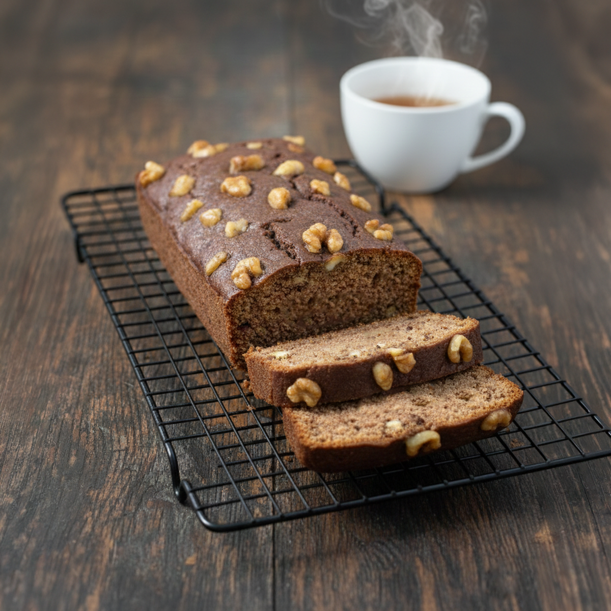 Banana Walnut Dry Cake