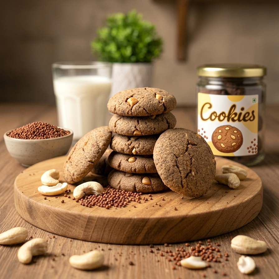 Ragi Cashew Cookies