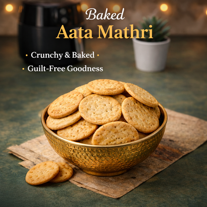 Baked Aata Mathri